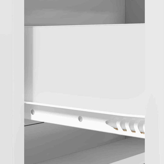 Holzsideboard mit Schubladen Weiß 66x34,5x92cm