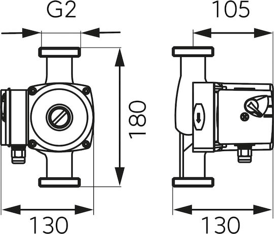 Ferro Mulinete de pescuit Pompa de circulație Încălzire 180mm