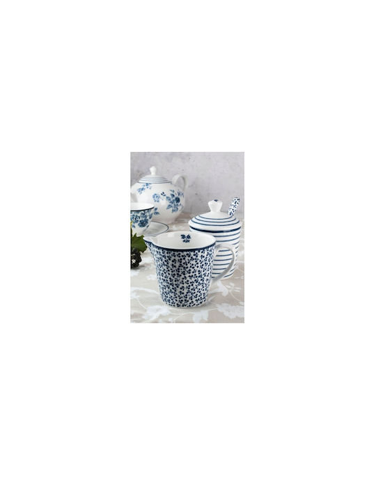 Laura Ashley Blueprints Σετ Γαλατιέρα & Ζαχαριέρα Σερβιρίσματος από Πορσελάνη σε Μπλε Χρώμα 2τμχ