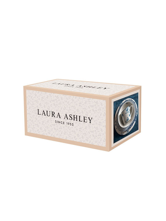 Laura Ashley Blueprints Σετ Γαλατιέρα & Ζαχαριέρα Σερβιρίσματος από Πορσελάνη σε Μπλε Χρώμα 2τμχ