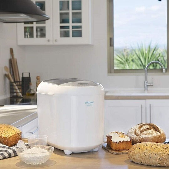 Cecotec Bread&Co 1000 Delicious Αρτοπαρασκευαστής 550W Χωρητικότητας 1000gr με 19 Προγράμματα