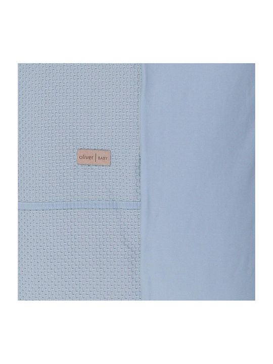 Baby Oliver Duvet Crib Cotton Blue 100x140cm