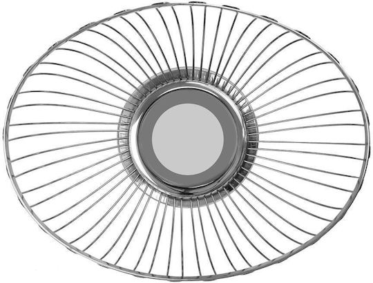Zokura Fruit Bowl Inox Gray 29x20x8.2cm