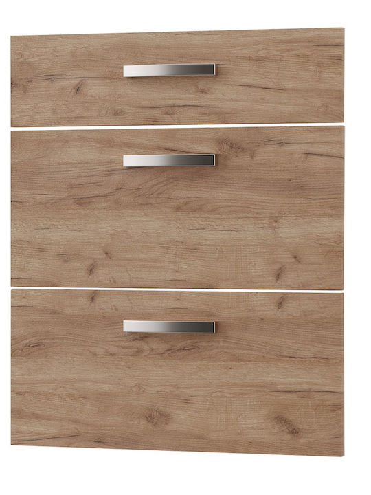 Alphab2b Charlotte Rectangular Chipboard Kitchen Surface White 40x71.4x1.6cm SO-CD60DR-1 3 Pieces