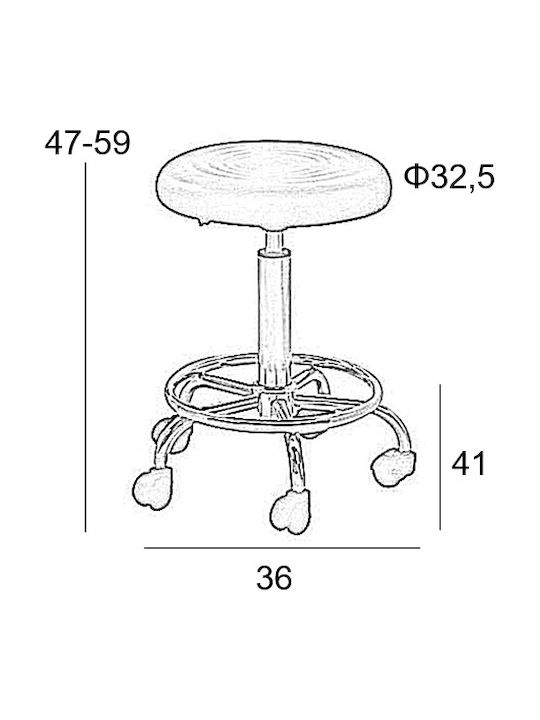 Офис Столчета Bar70 Бели 2 Бройки 38x38x50см