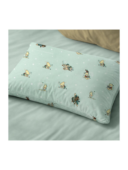 Dimcol Baby Pillowcase Mint 45x35cm
