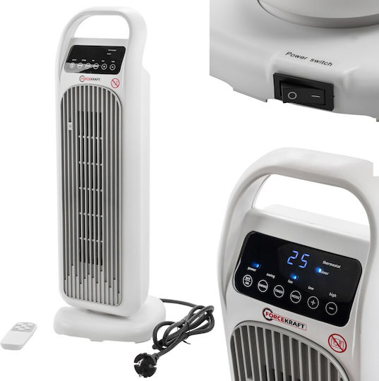 Forcekraft Αερόθερμο Δωματίου Δαπέδου Διάφανο 2200W
