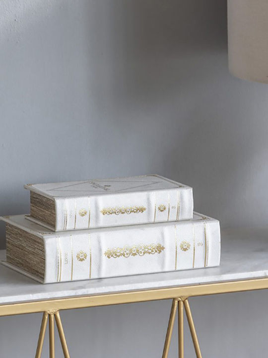 Artekko Set Dekorative Boxen Papier im Buchformat 2Stück