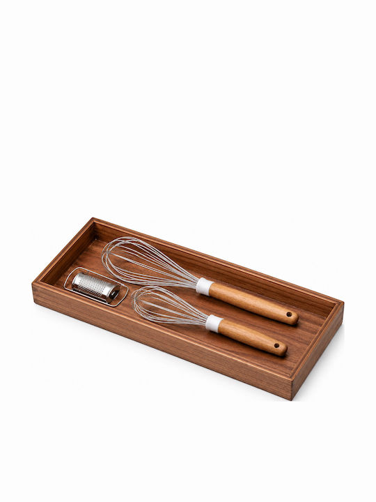 Acacia Wood Storage Box Beige 30x15x5cm