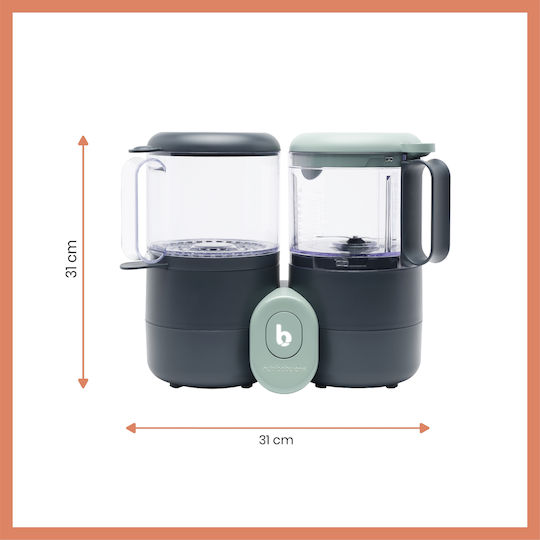 Babymoov Nutribaby Food Steamer with Blender with 3 Steaming Decks 0.3lt