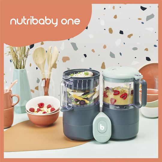 Babymoov Nutribaby Food Steamer with Blender with 3 Steaming Decks 0.3lt