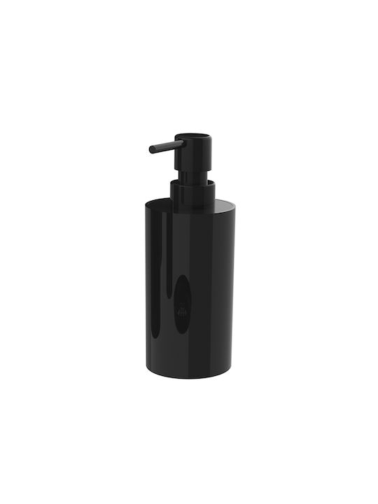 SteweHome Bathroom Accessory Set Plastic Black 5 Pieces