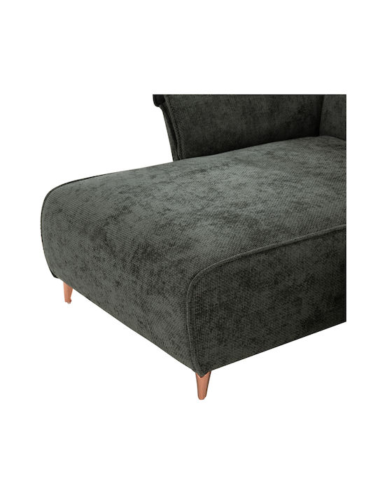 Mailo Corner Sofa Bed with Reversible Angle Green 300x145x80cm