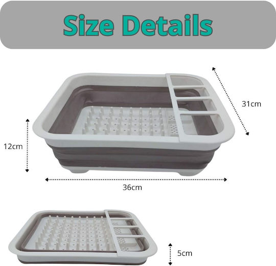 Uncle George Sink Strainer Plastic Brown 36x31x12cm