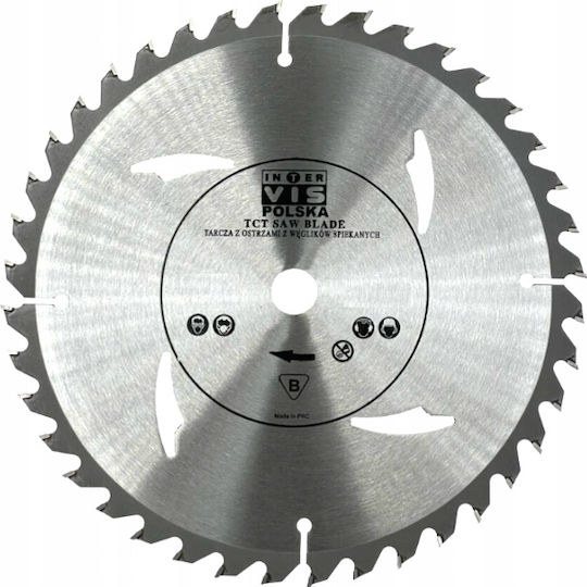 Falon-Tech Wood Cutting Disc With 40 Blades 255mm