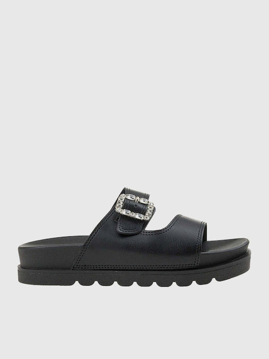 Sandale Casual Damă Flatforme Negre