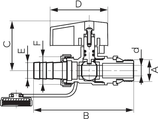 Ball Drain Valve Gasket Gz 3-4" F-comfort