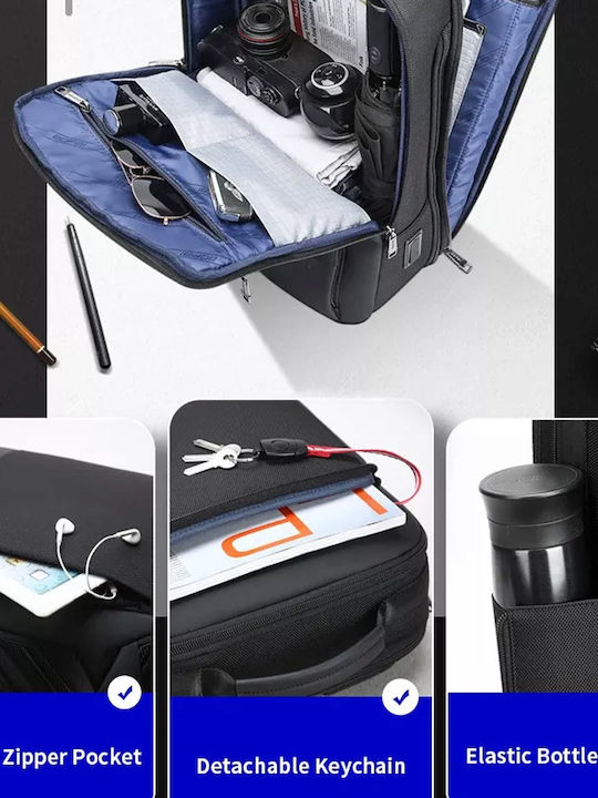 Bopai Waterproof Laptop Backpack 15.6" with USB Port in Black Colour 61-122701-BLACK