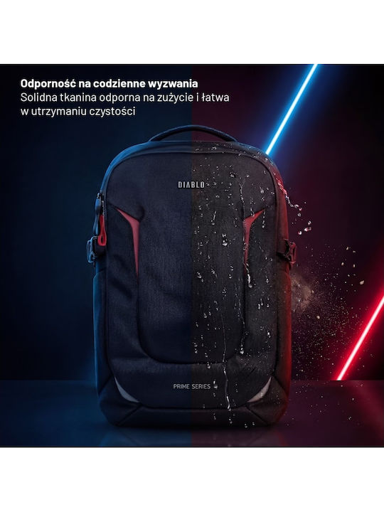 Diablo Τσάντα Πλάτης για Laptop σε Μαύρο χρώμα
