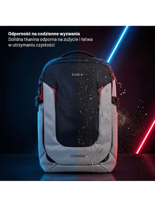 Diablo Τσάντα Πλάτης για Laptop σε Μαύρο χρώμα
