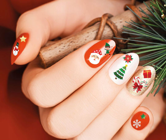 Decorative Nail Stickers Christmas Mix