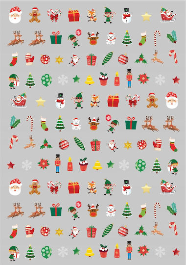 Decorative Nail Stickers Christmas Mix
