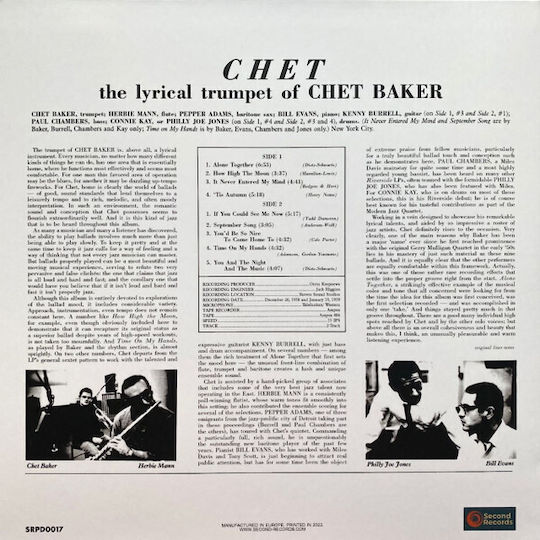 Chet Baker Chet Vinyl