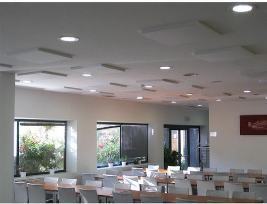 Ηχοαπορροφητικό Πάνελ (4τμχ) 100cm x 100cm x 40mm σε Λευκό Χρώμα