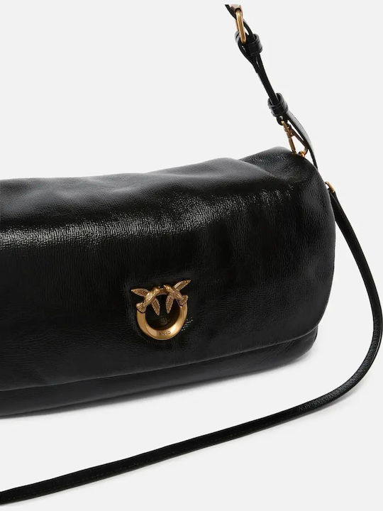 Leather Women's Shoulder Bag Black