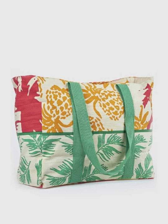 Verde Fabric Beach Bag Multicolour Verde Fabric Beach Bag Multicolour