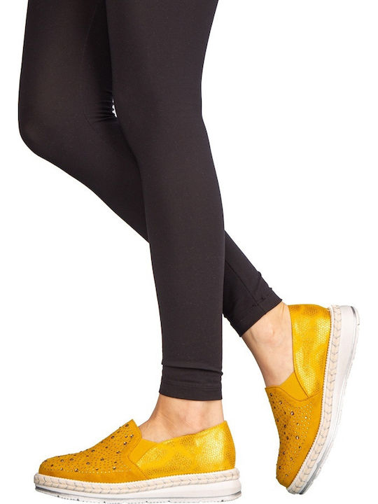 Damen Oxfords in Gelbe Farbe
