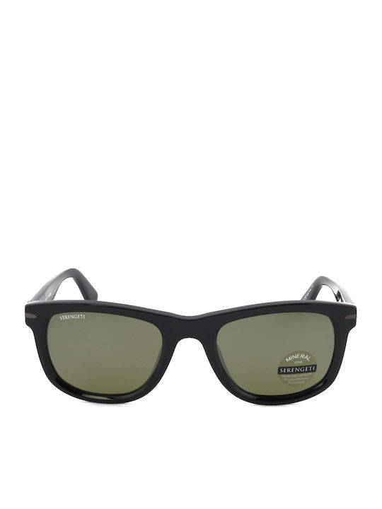 Serengeti Unisex Sunglasses with Black Horn-Rimmed Frame and Black Polarized Lens SS745005 Serengeti Unisex Sunglasses with Black Horn-Rimmed Frame and Black Polarized Lens SS745005