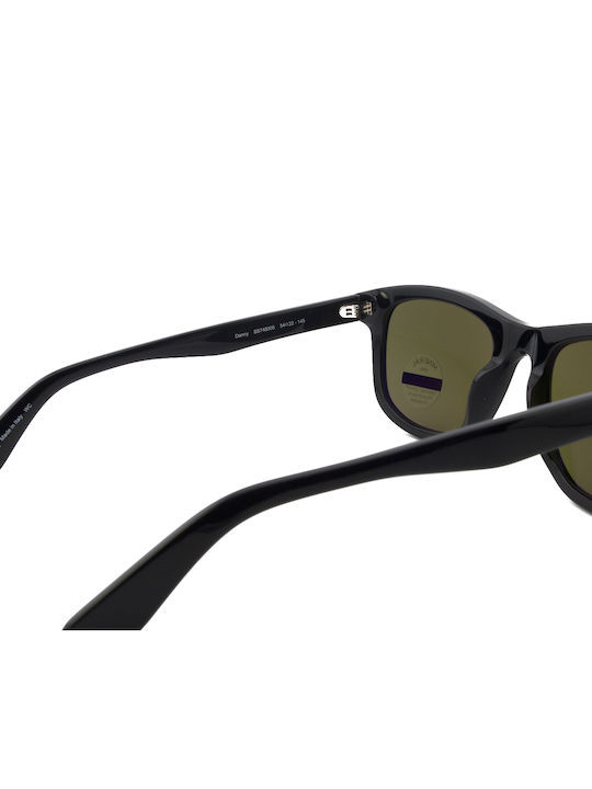 Serengeti Unisex Γυαλιά Ηλίου με Μαύρο Κοκκάλινο Σκελετό και Μαύρο Polarized Φακό SS745005