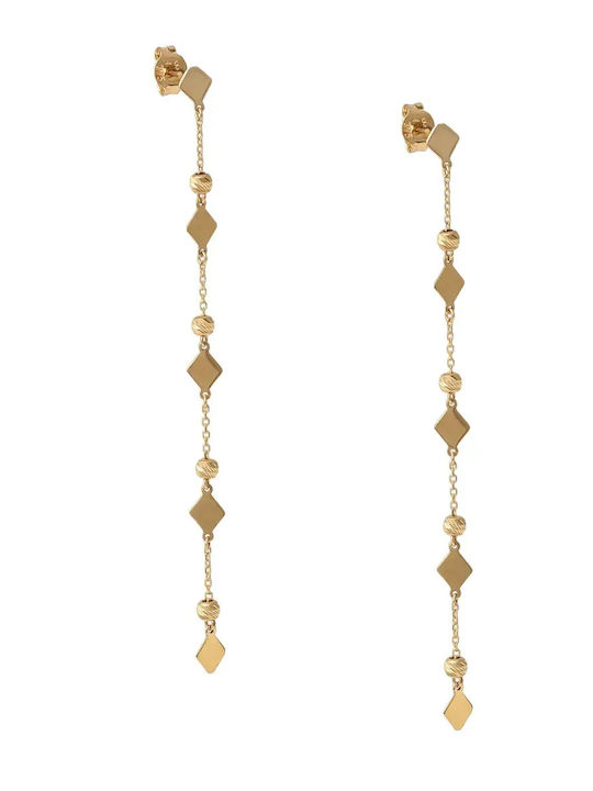 Dangle Earrings Made of 14K Gold