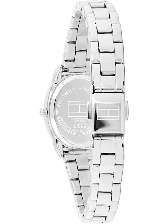 Tommy Hilfiger Demi Womens Battery Watch with Silver Metal Bracelet