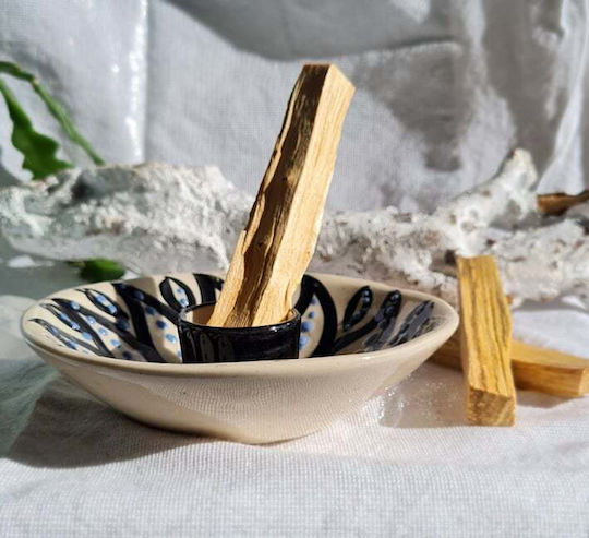 Основа за ароматни пръчици Керамична за тамян, бяла за пръчици Palo Santo 2063