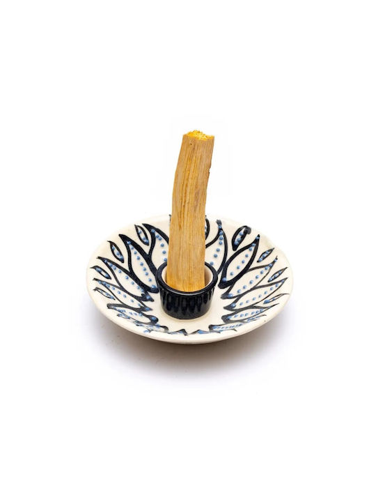 Βάση για Incense sticks Κεραμική Θυμιάματος, Λευκή για Ξυλάκια Palo Santo 2063