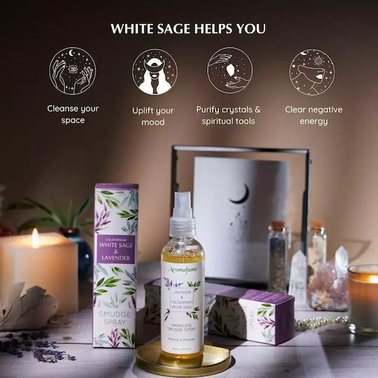 Aromatic Spray for Energy Cleansing of Space Aura Sage & Lavender 100ml