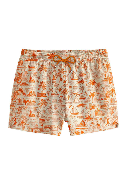 Herren-Bademode Kurze Hosen Orange