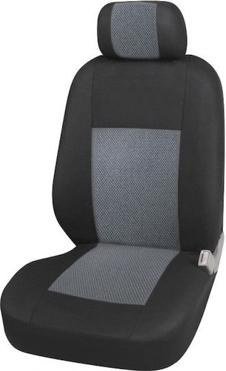 Тапицерия Плат Полиестер Предни Калъфи 2+1 Бройки Сиви Mercedes Sprinter Vito Vw Crafter T5 Ford Transit Peugeot Iveco