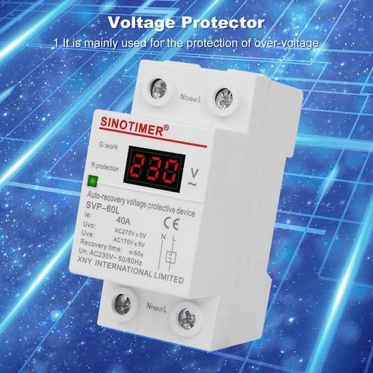 Sinotimer Instrument de Măsură pentru Panou Electric Digital pe Șină Monofazat