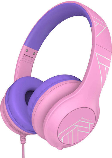PowerLocus PLED Παιδικά On Ear Ακουστικά Ροζ