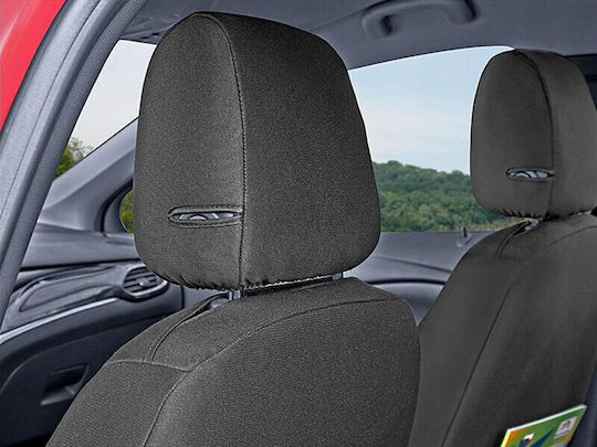 Комплект Калъфи За Автомобилни Седалки 9 Бр Полиестер Skoda Yeti Черни