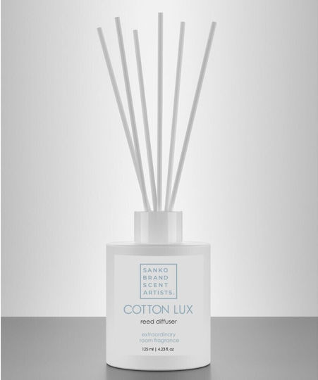 Sanko Scent Diffuser Cotton Lux with Fragrance White Musk RD423S 125ml