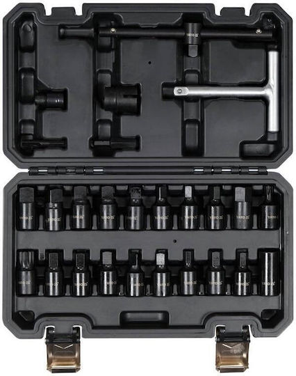 Yato Yt-05998 Ölablassschrauben-Schlüssel Set 26 Stück