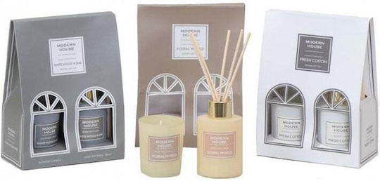 Espiel Set Diffuser mit Duft Frische Baumwolle 2Stück 60ml