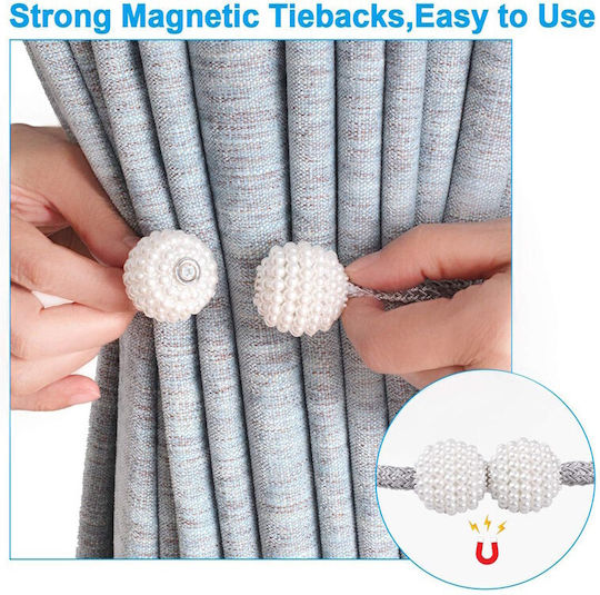Roxxani Tie-Back Magnetic Gri 2 Bucăți Roxxani Tie-Back Magnetic Gri 2 Bucăți