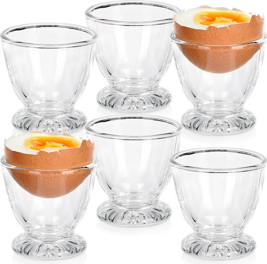 Orion Чаша за яйца Стъкло Прозрачна 6pcs