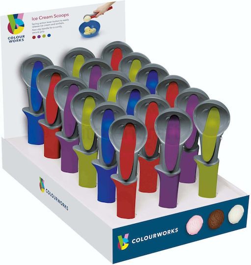 Colourworks Colourworks Plastic Ice Cream Scoop 22.5cm Purple