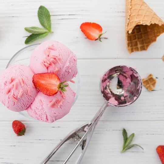 Ice Cream Spoon with Mechanism Made of Stainless Steel